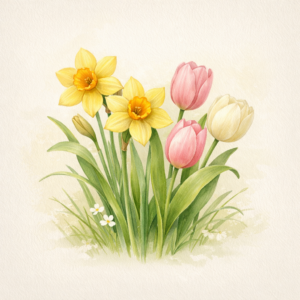 PANEL TULIPÁNY A NARCISY