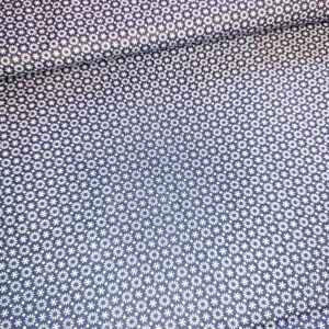 Plátno Bílé kvítečky na tmavě modré