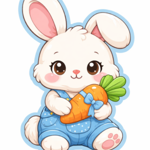 ŇUŇÁNEK VELIKONOČNÍ ZAJÍČEK S MRKVIČKOU