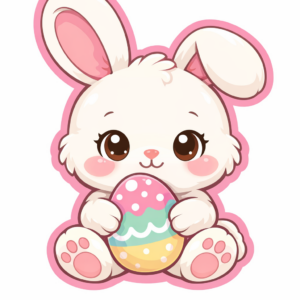 ŇUŇÁNEK VELIKONOČNÍ ZAJÍČEK S VAJÍČKEM