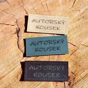 Koženkový štítek "AUTORSKÝ KOUSEK"