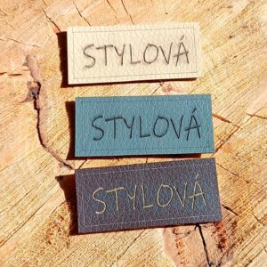 Koženkový štítek "STYLOVÁ"
