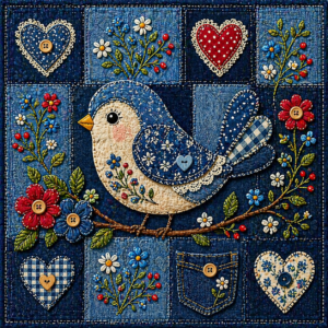 PANEL JEANS PTÁČEK