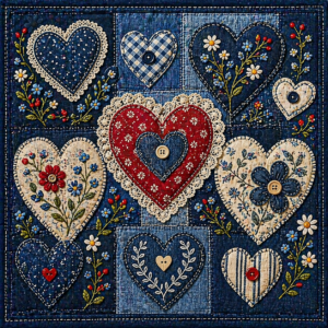 PANEL JEANS SRDÍČKA 2