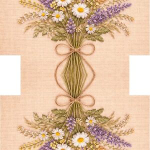 PANEL KOSMETICKÁ TAŠTIČKA - OBILNÁ KYTICE NA LNU