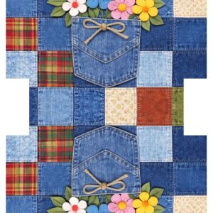 PANEL KOSMETICKÁ TAŠTIČKA - JEANS KYTIČKY