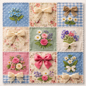 PANEL PATCHWORK S MAŠLIČKOU