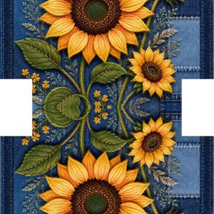 PANEL KOSMETICKÁ TAŠTIČKA - PATCHWORK SLUNEČNICE 2