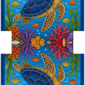 PANEL KOSMETICKÁ TAŠTIČKA - QUILT ŽELVA