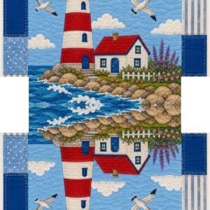 PANEL KOSMETICKÁ TAŠTIČKA - PATCHWORK  MAJÁK