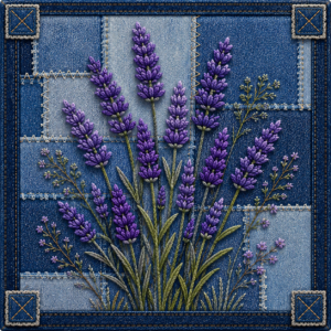 PANEL PATCHWORK LEVANDULE