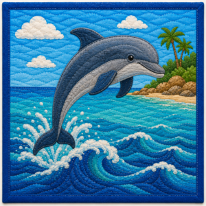 PANEL QUILT DELFÍN