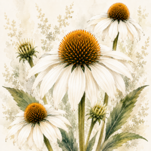 PANEL ECHINACEA BÍLÁ
