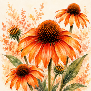 PANEL ECHINACEA ORANŽOVÁ