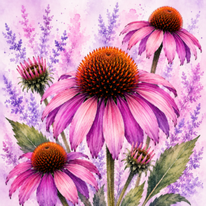 PANEL ECHINACEA RŮŽOVÁ