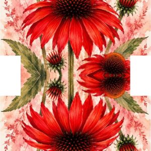 PANEL KOSMETICKÁ TAŠTIČKA - ECHINACEA ČERVENÁ